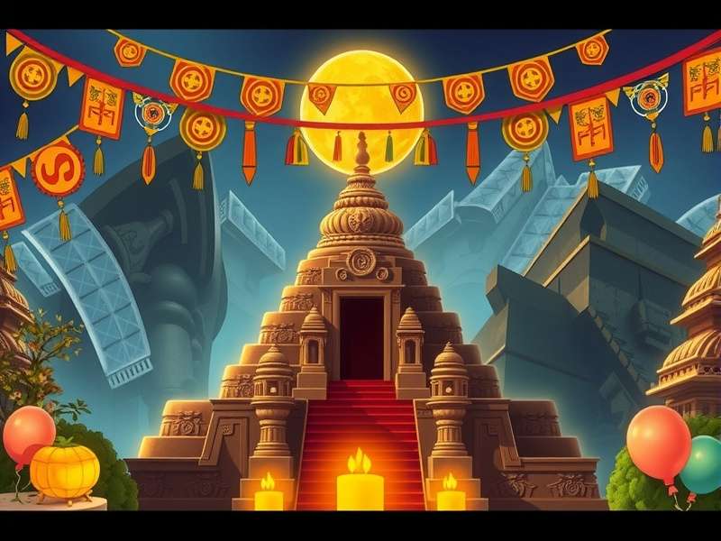 Ancient Steps Challenge gameplay screenshot showing ancient Indian temple puzzle